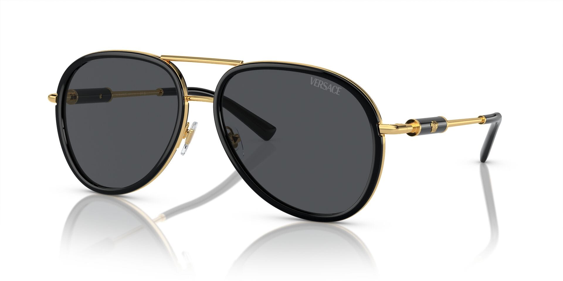 Versace 0VE2260 Sunglass Black Unisex Full Metal — Black frame
