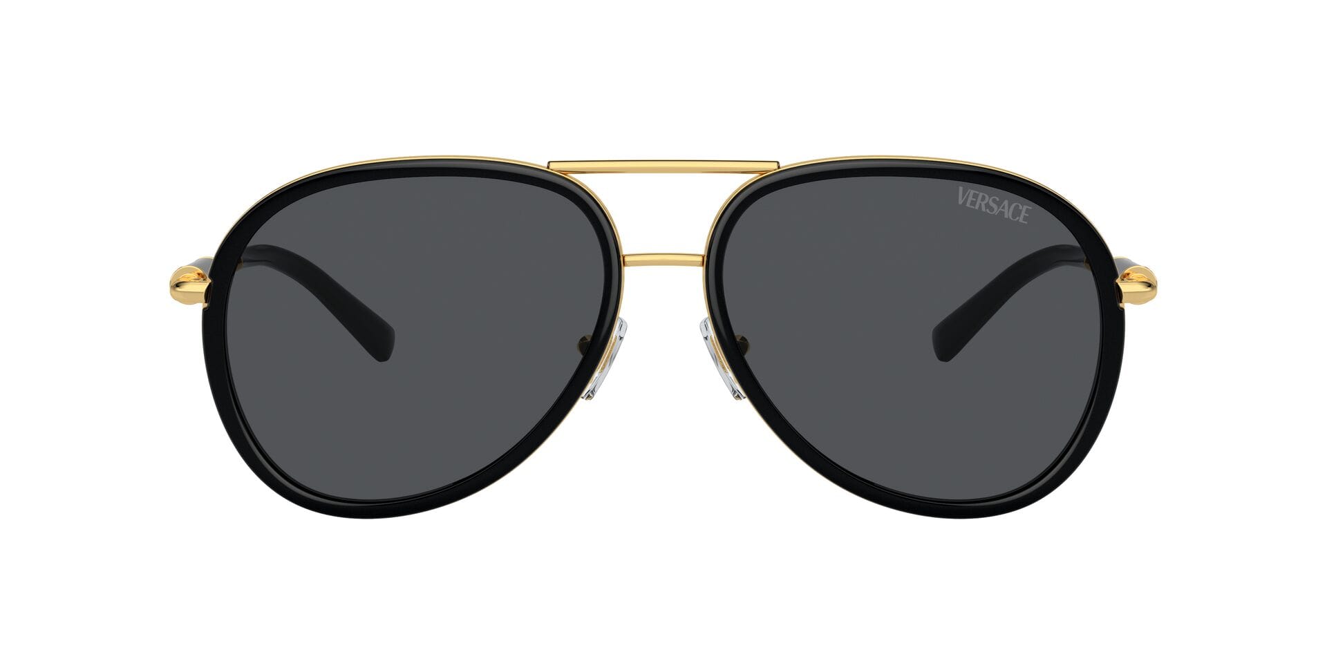 Versace 0VE2260 Sunglass Black Unisex Full Metal Sunglass — Black frame — view 2