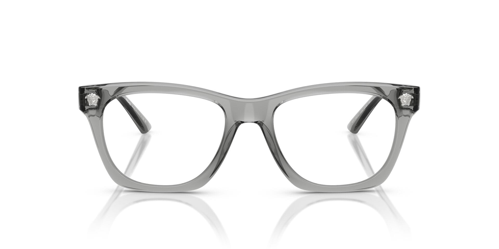 Versace 0VE3363U Frame Transparent Grey Male Full Shell Frame — Transparent Grey frame — view 3