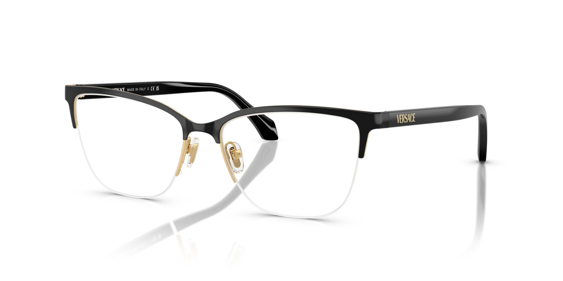 Versace 0VE1304 Frame Black Female Supra Shell Frame — Black frame — view 1