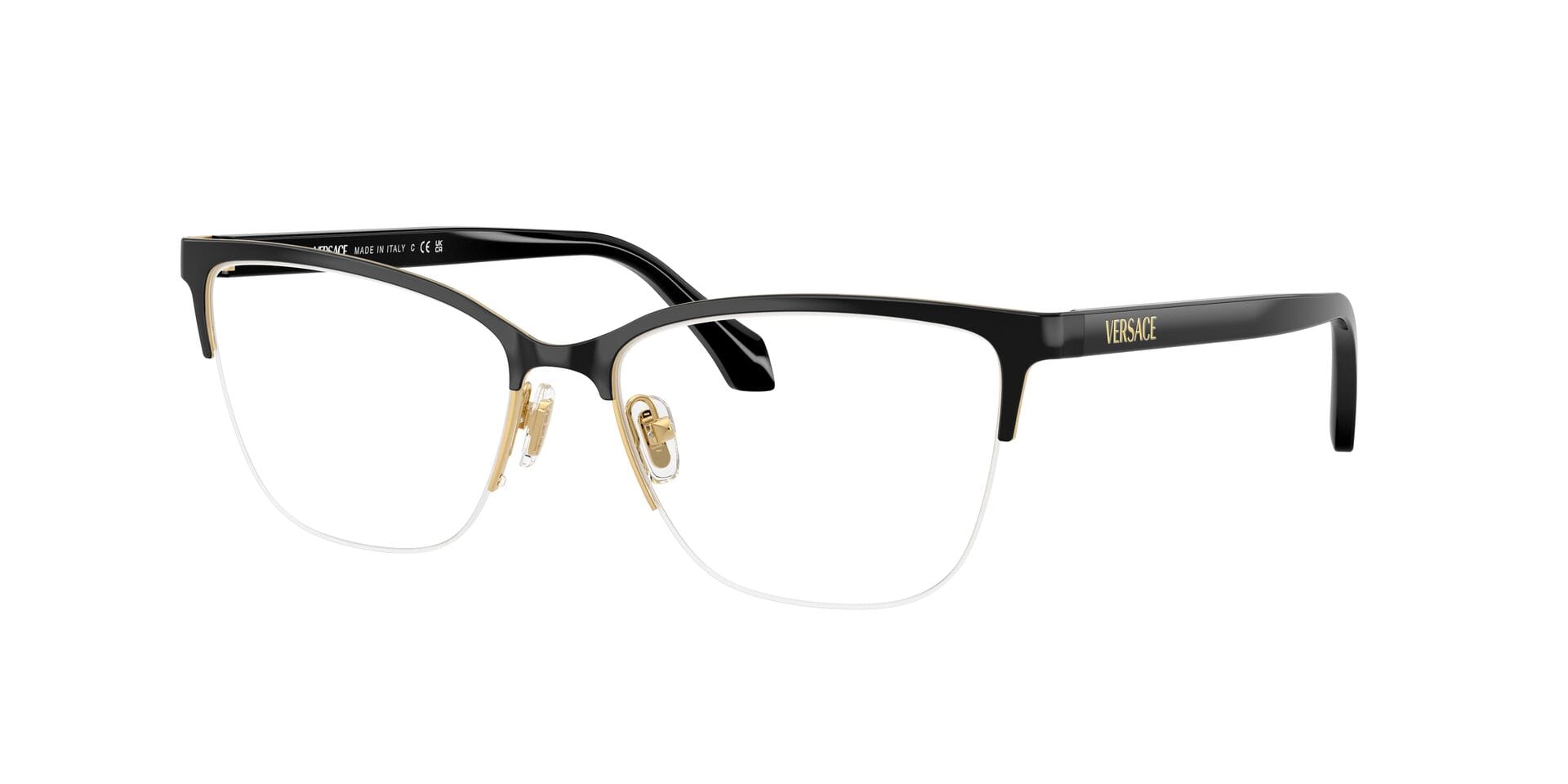 Versace 0VE1304 Frame Black Female Supra Shell Frame — Black frame — view 3