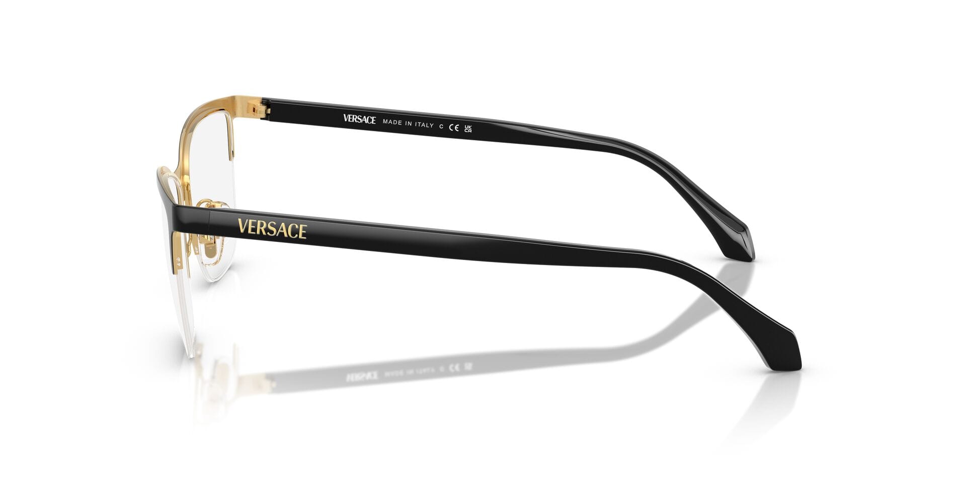 Versace 0VE1304 Frame Black Female Supra Shell Frame — Black frame — view 5