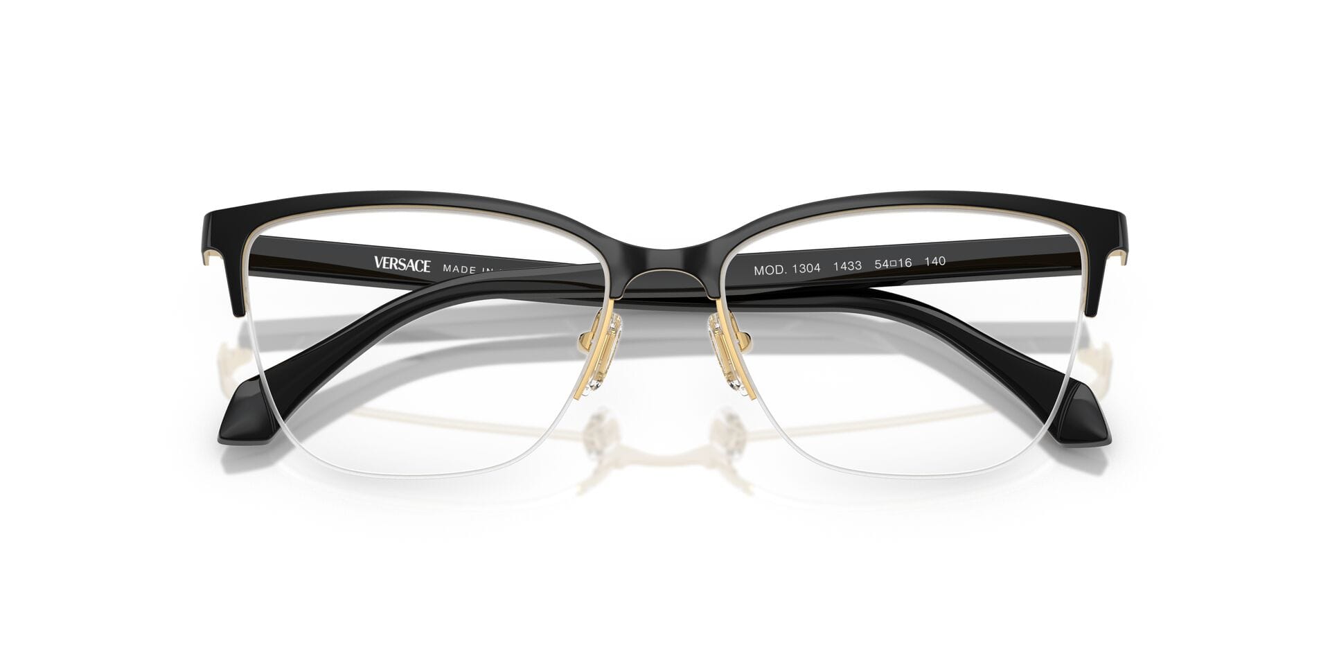 Versace 0VE1304 Frame Black Female Supra Shell Frame — Black frame — view 7