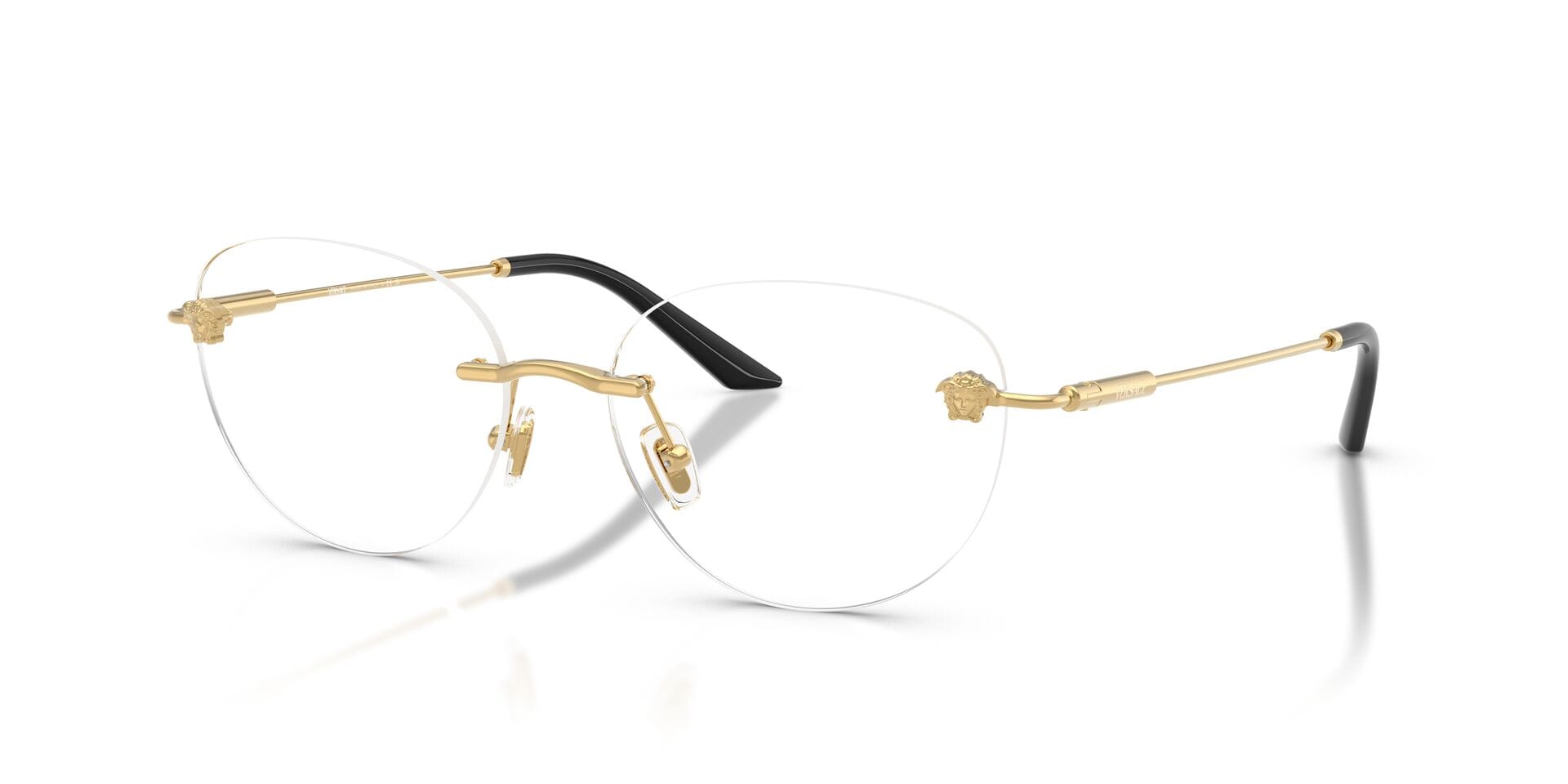 Versace 0VE1305 Frame Gold Female RimLess Metal Frame — Gold frame — view 1