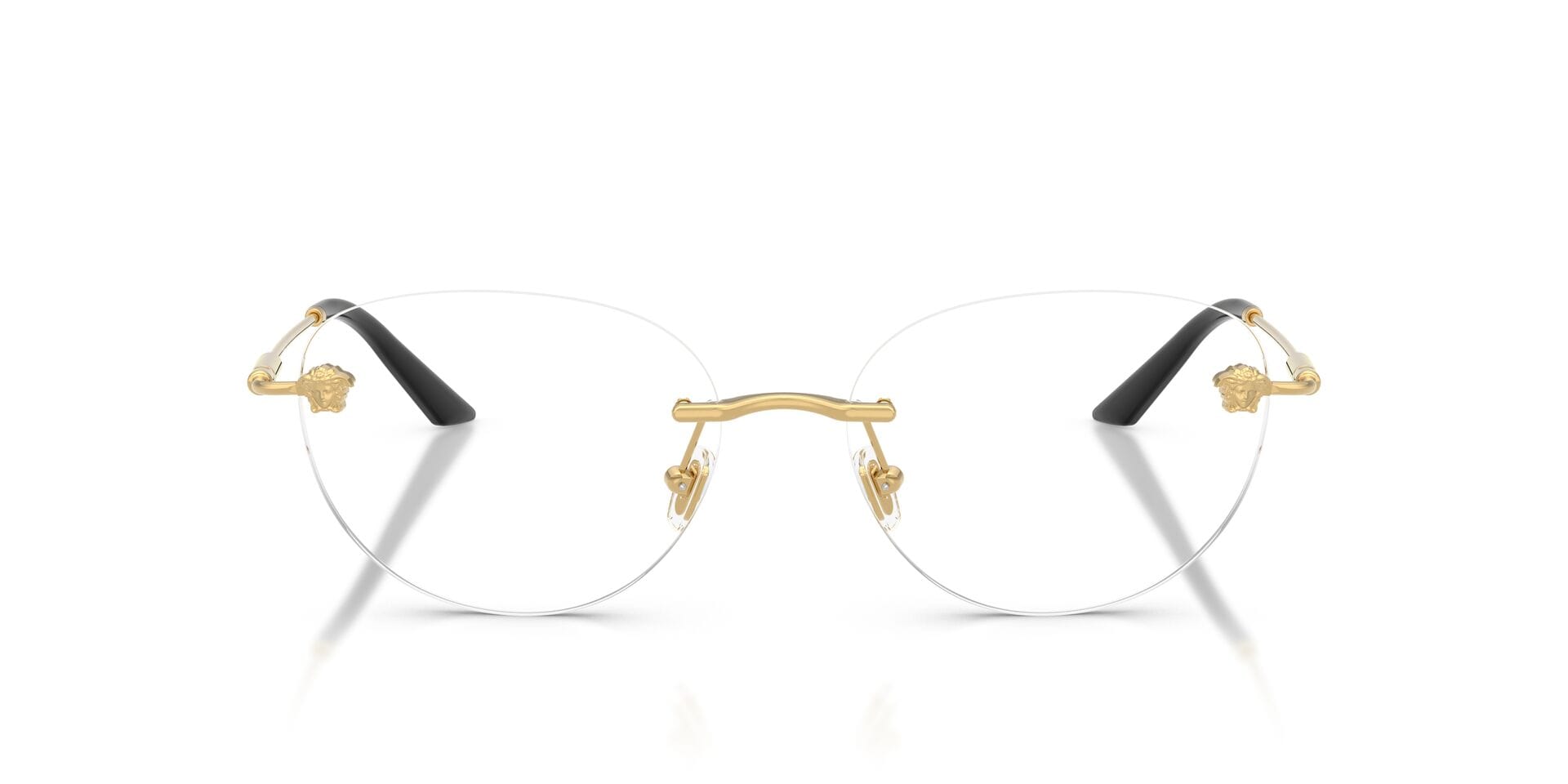 Versace 0VE1305 Frame Gold Female RimLess Metal Frame — Gold frame — view 4