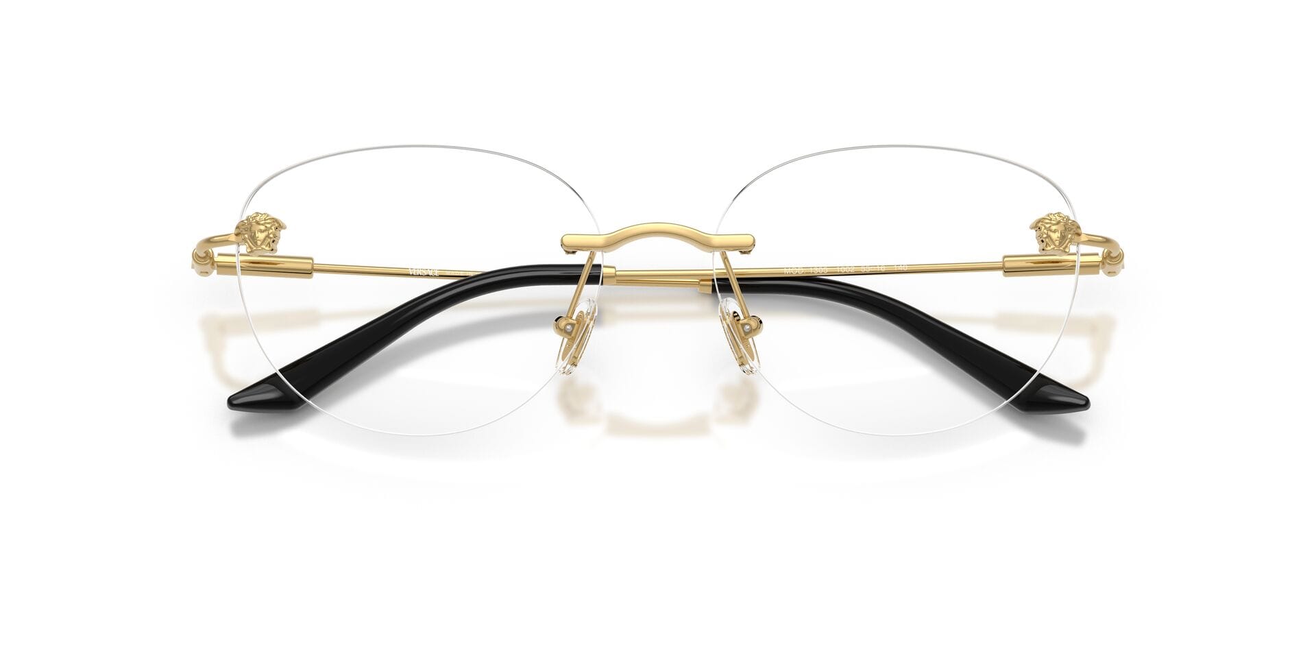 Versace 0VE1305 Frame Gold Female RimLess Metal Frame — Gold frame — view 7
