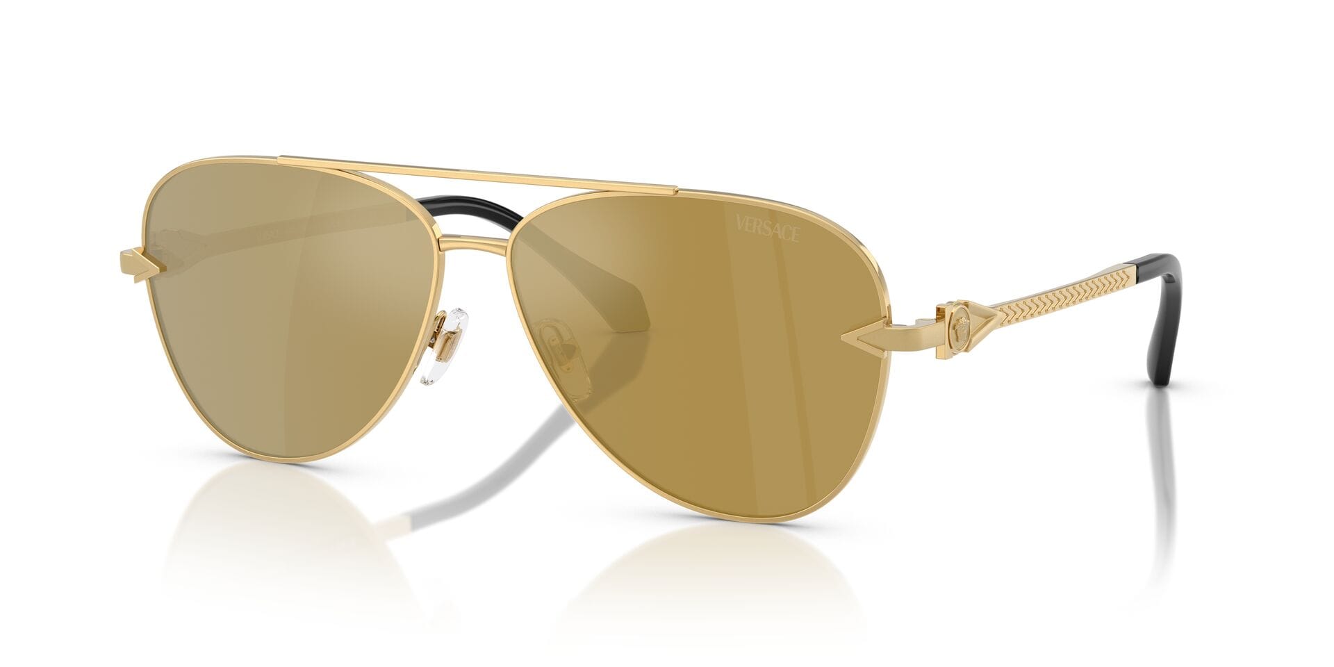 Versace 0VE2283 Sunglass Gold Male Full Metal Sunglass — Gold frame — view 1