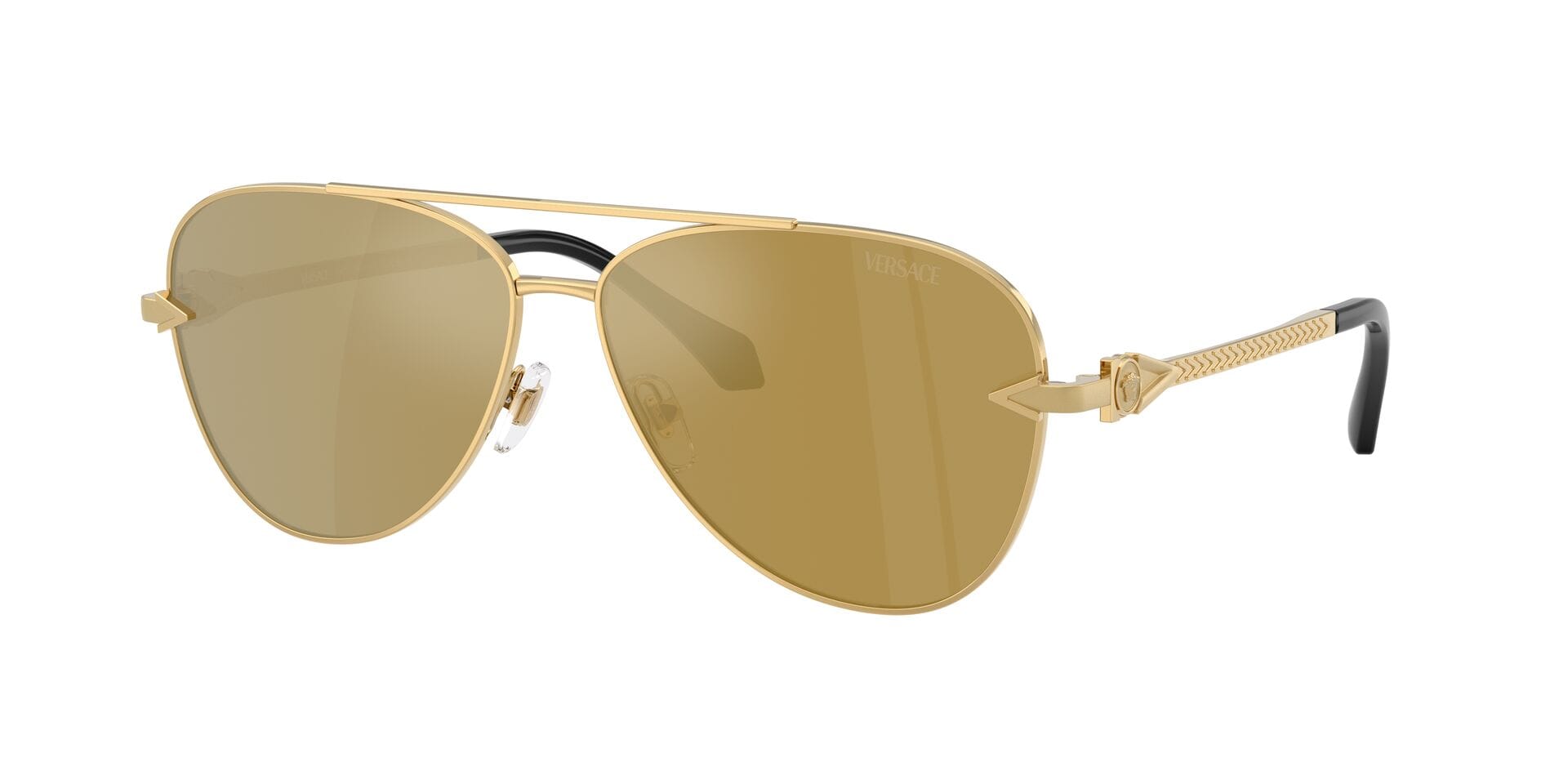 Versace 0VE2283 Sunglass Gold Male Full Metal Sunglass — Gold frame — view 3