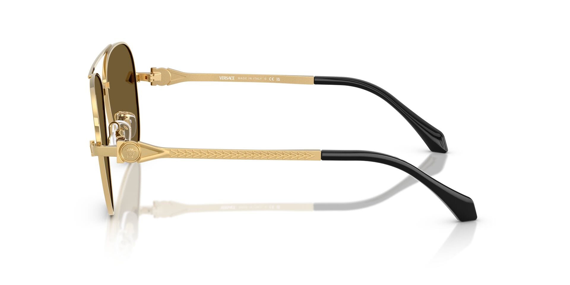 Versace 0VE2283 Sunglass Gold Male Full Metal Sunglass — Gold frame — view 5