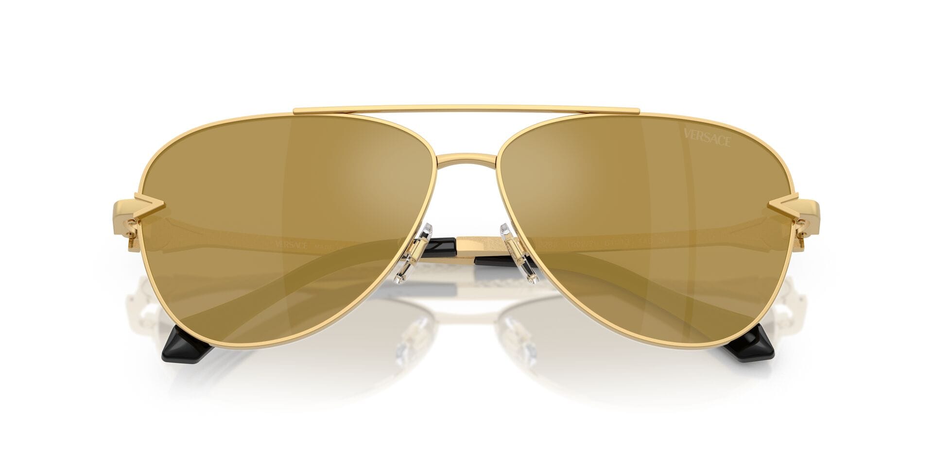 Versace 0VE2283 Sunglass Gold Male Full Metal Sunglass — Gold frame — view 7