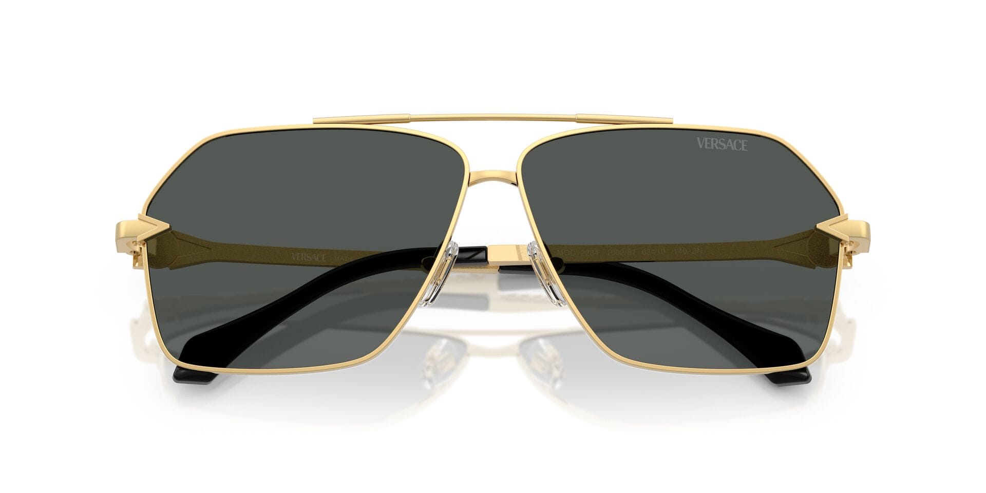 Versace 0VE2284 Sunglass Gold Male Full Metal Sunglass — Gold frame — view 5