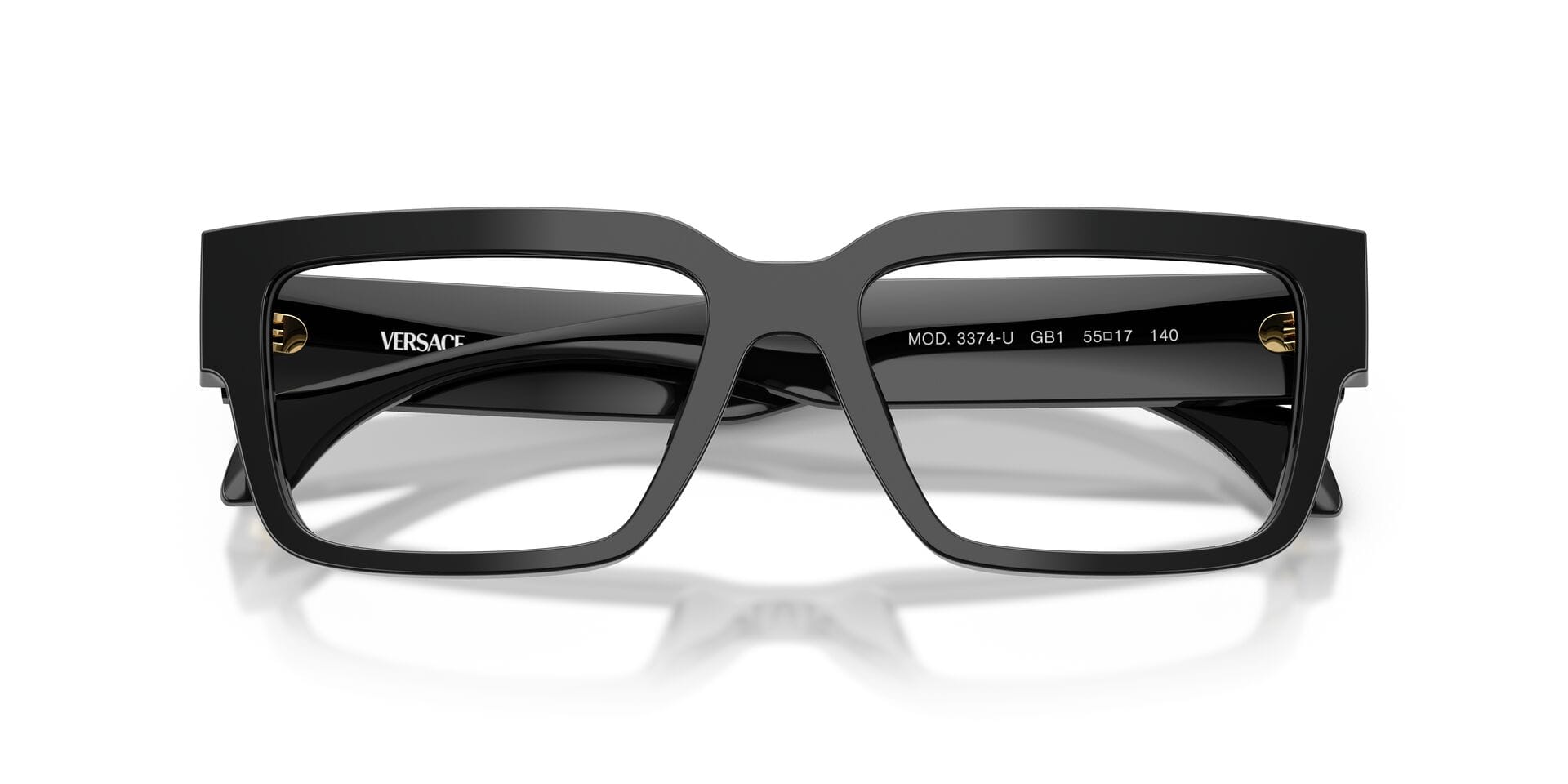 Versace 0VE3374U Frame Black Male Full Shell Frame — Black frame — view 5