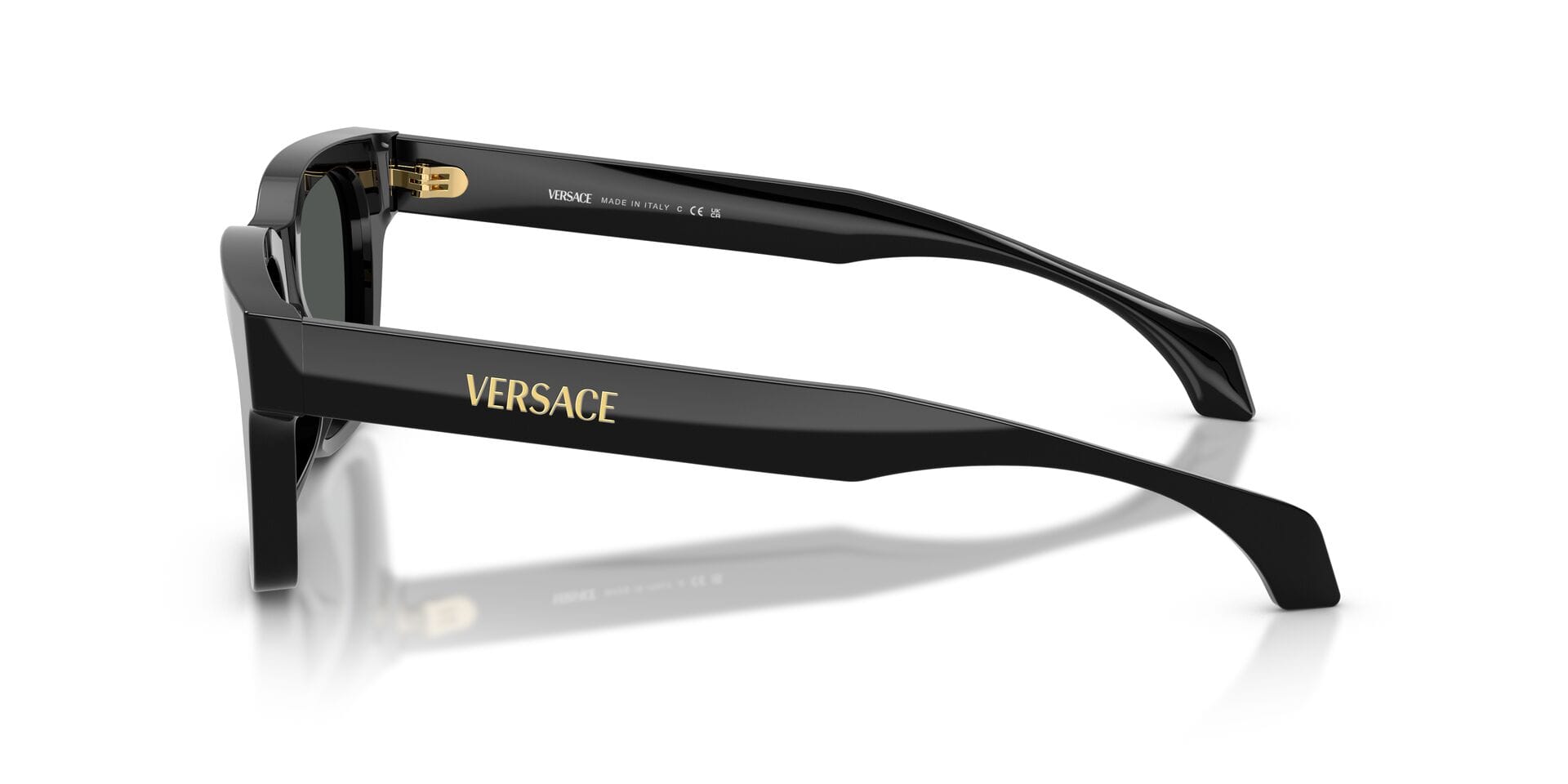 Versace 0VE4486 Sunglass Black Male Full Shell Sunglass — Black frame — view 4