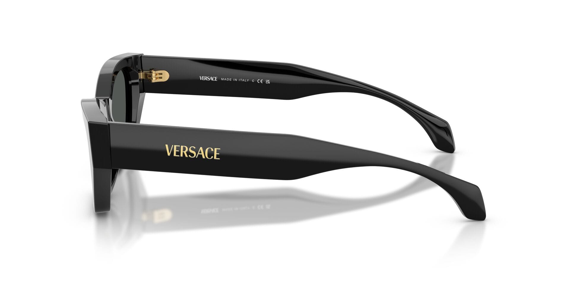 Versace 0VE4488U Sunglass Black Female Full Shell Sunglass — Black frame — view 4