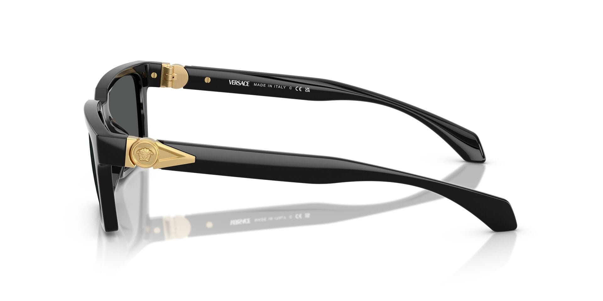 Versace 0VE4490U Sunglass Black Male Full Shell Sunglass — Black frame — view 5