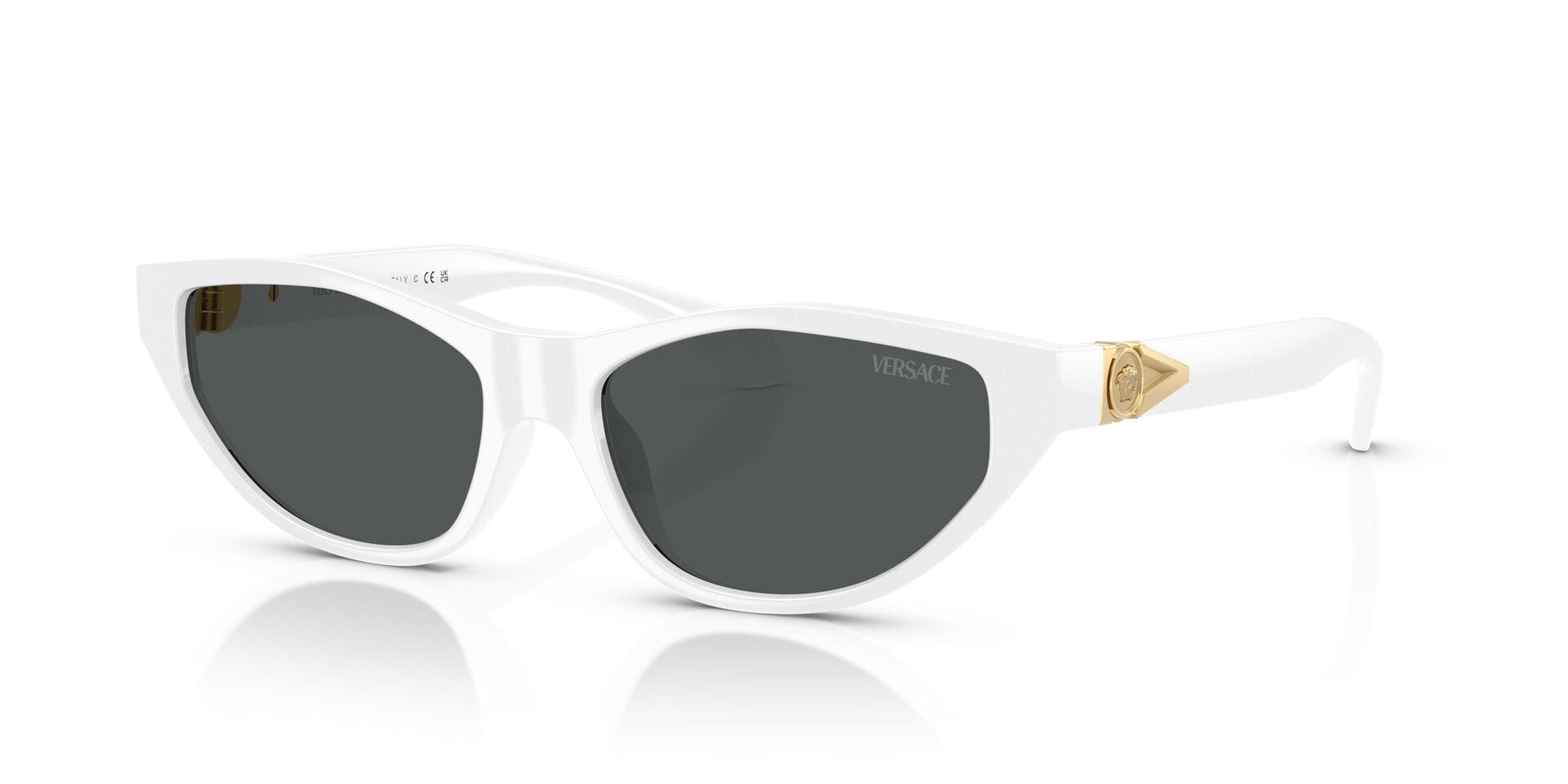 Versace 0VE4491U Sunglass White Female Full Shell Sunglass — White frame — view 2