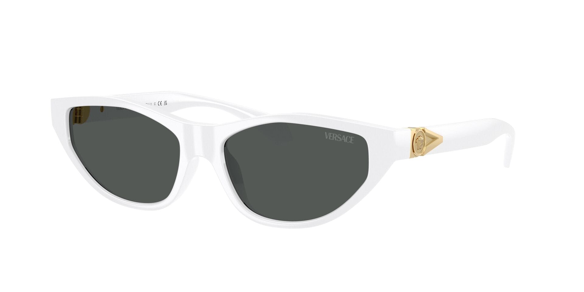 Versace 0VE4491U Sunglass White Female Full Shell Sunglass — White frame — view 3