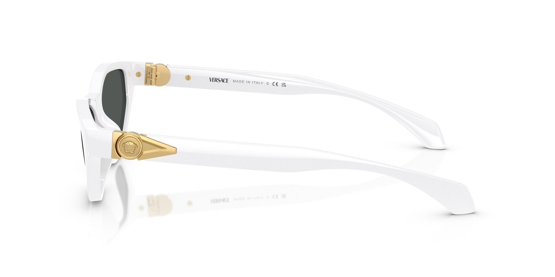 Versace 0VE4491U Sunglass White Female Full Shell Sunglass — White frame — view 5