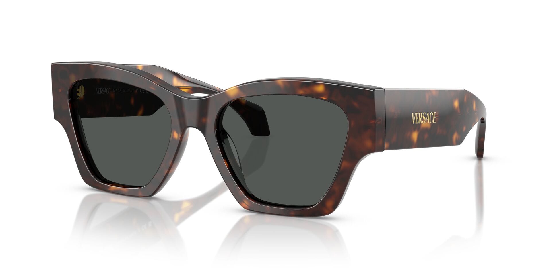 Versace 0VE4492U Sunglass Havana Female Full Shell Sunglass — Havana frame — view 2