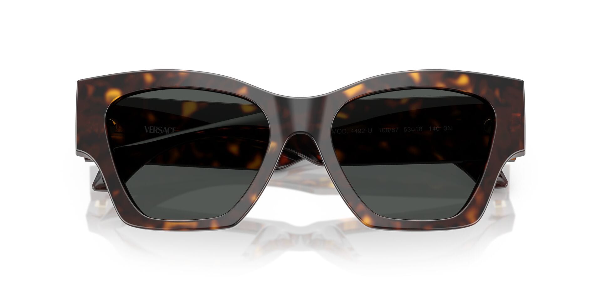 Versace 0VE4492U Sunglass Havana Female Full Shell Sunglass — Havana frame — view 7