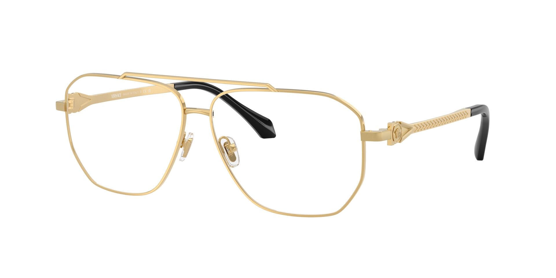 Versace 0VE1307 Frame Gold Unisex Full Metal Frame — Gold frame — view 3