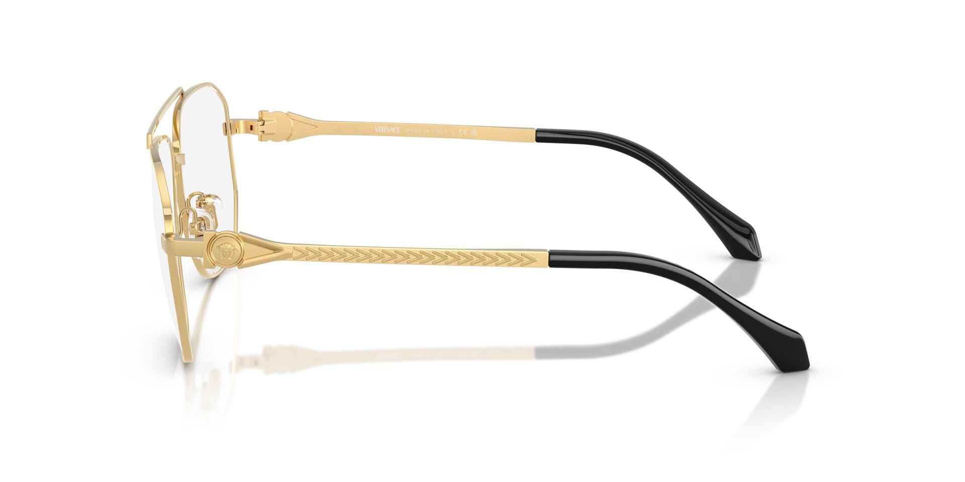 Versace 0VE1307 Frame Gold Unisex Full Metal Frame — Gold frame — view 5