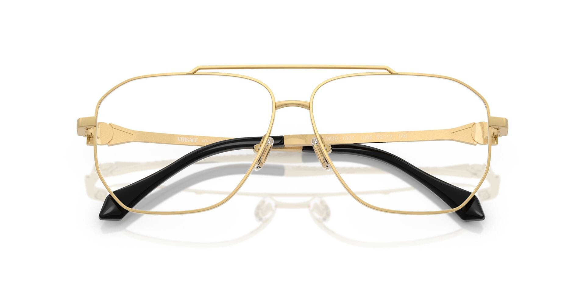 Versace 0VE1307 Frame Gold Unisex Full Metal Frame — Gold frame — view 7