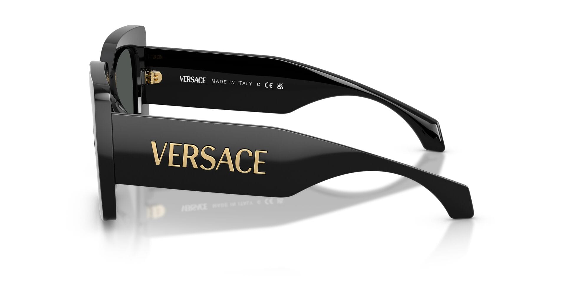 Versace 0VE4496U Sunglass Black Female Full Shell Sunglass — Black frame — view 5