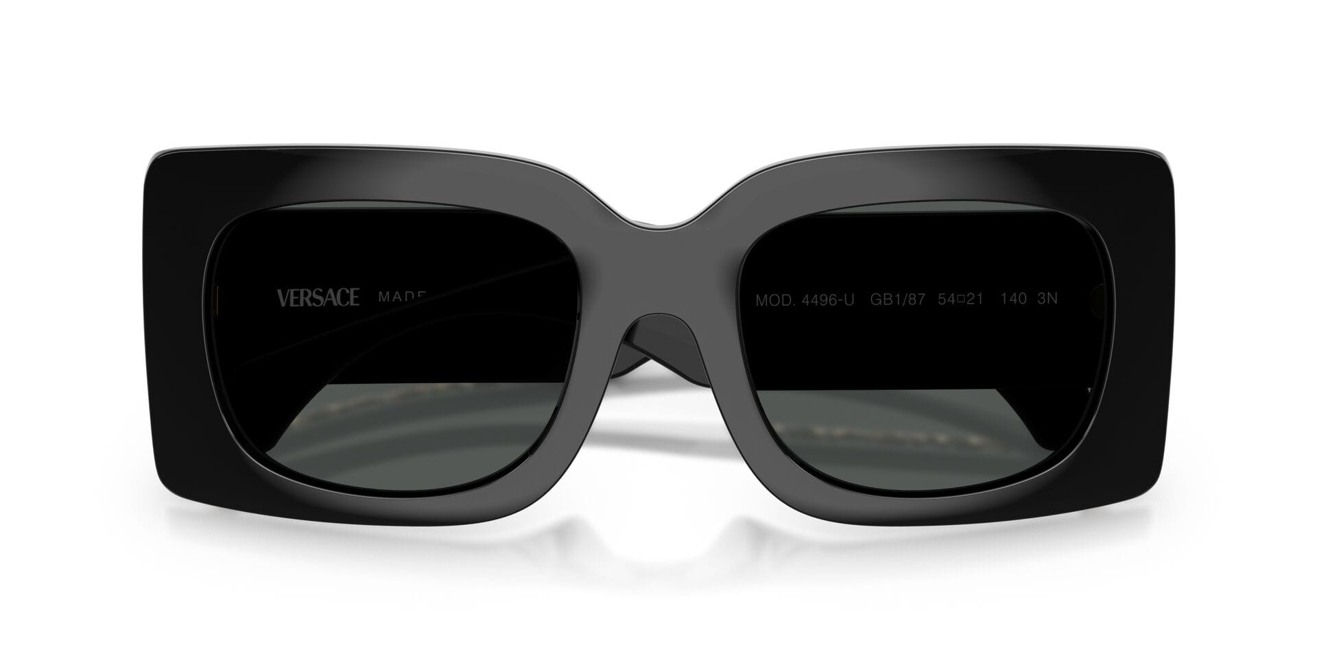 Versace 0VE4496U Sunglass Black Female Full Shell Sunglass — Black frame — view 7