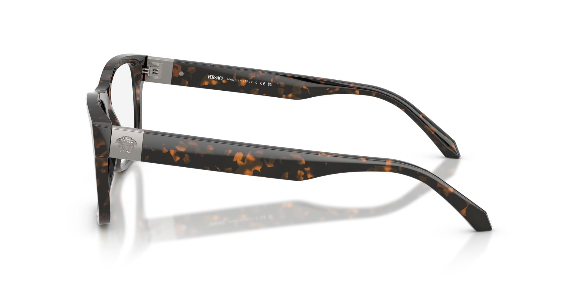 Versace 0VE3380 Frame Havana Male Full Shell Frame — Havana frame — view 5