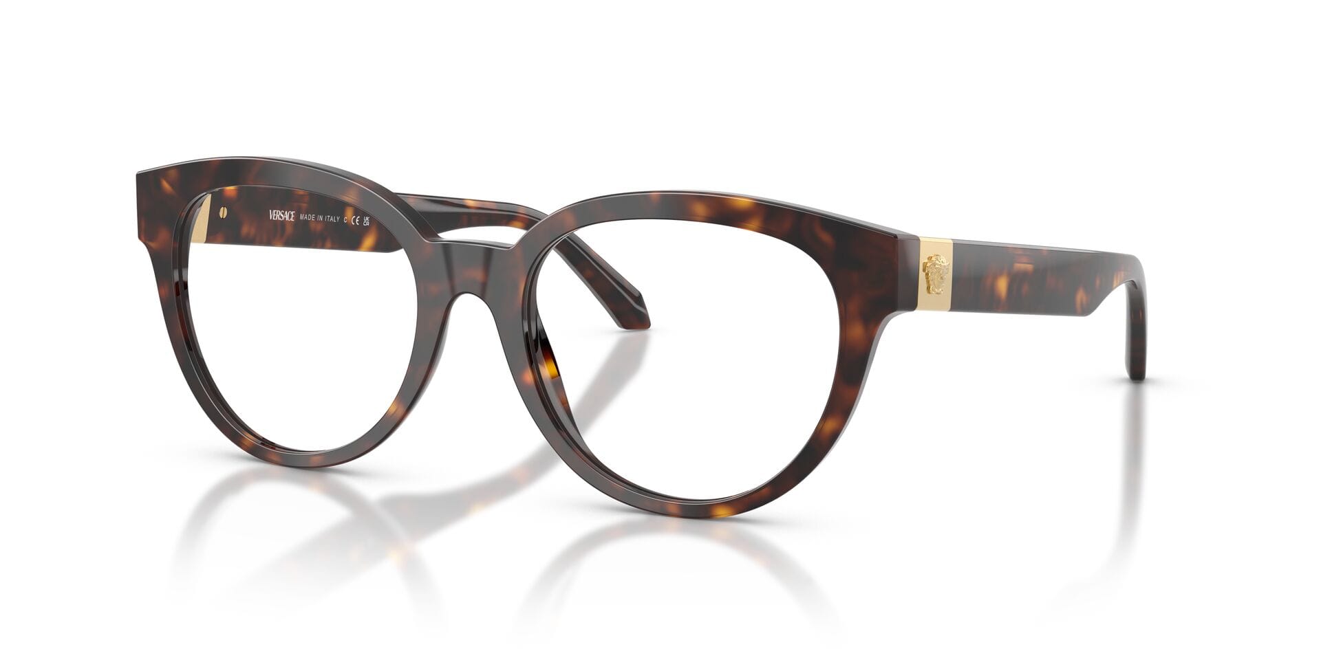 Versace 0VE3384 Frame Havana Female Full Shell Frame — Havana frame — view 2