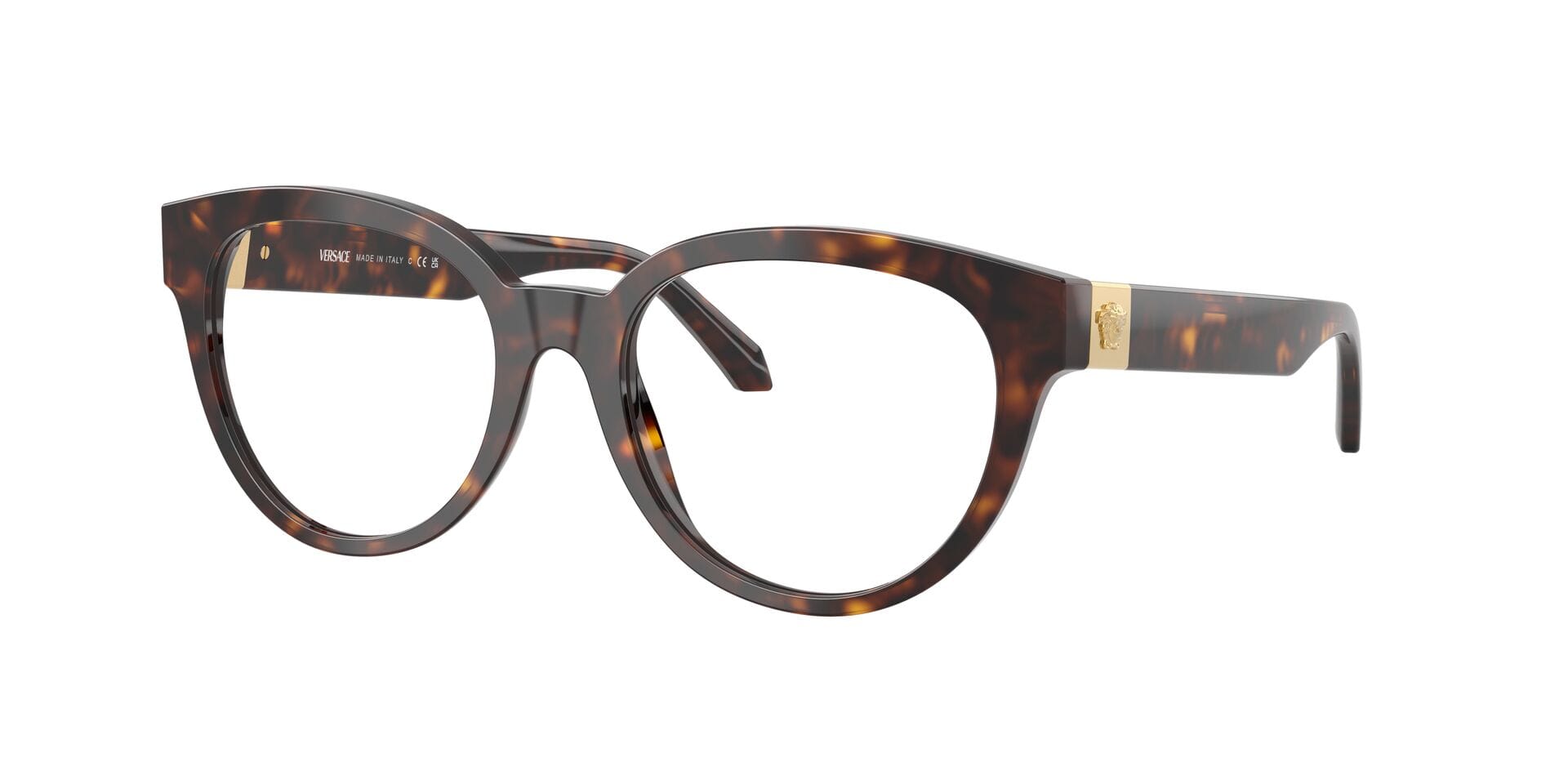 Versace 0VE3384 Frame Havana Female Full Shell Frame — Havana frame — view 3