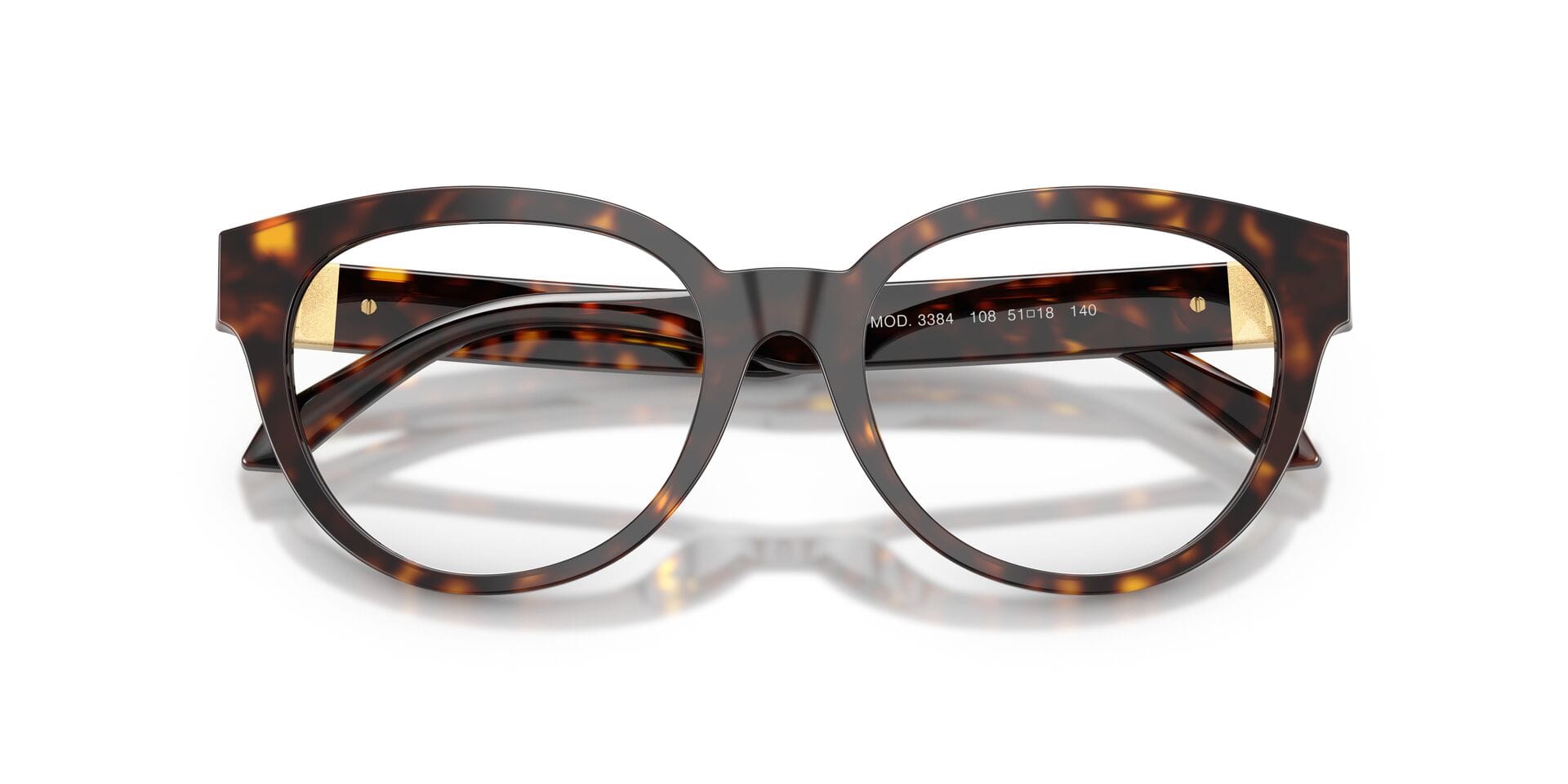 Versace 0VE3384 Frame Havana Female Full Shell Frame — Havana frame — view 7