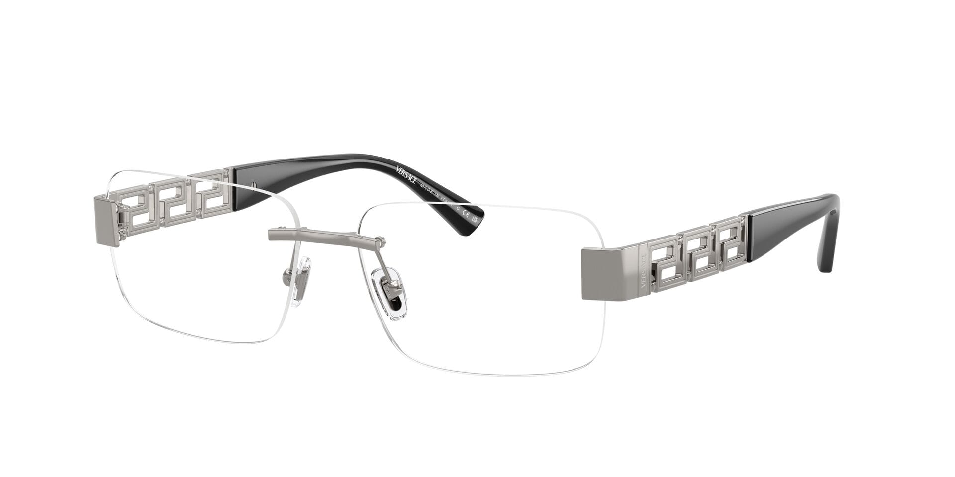Versace 0VE1310 Frame Gun Metal Male RimLess Metal Frame — Gun Metal frame — view 3