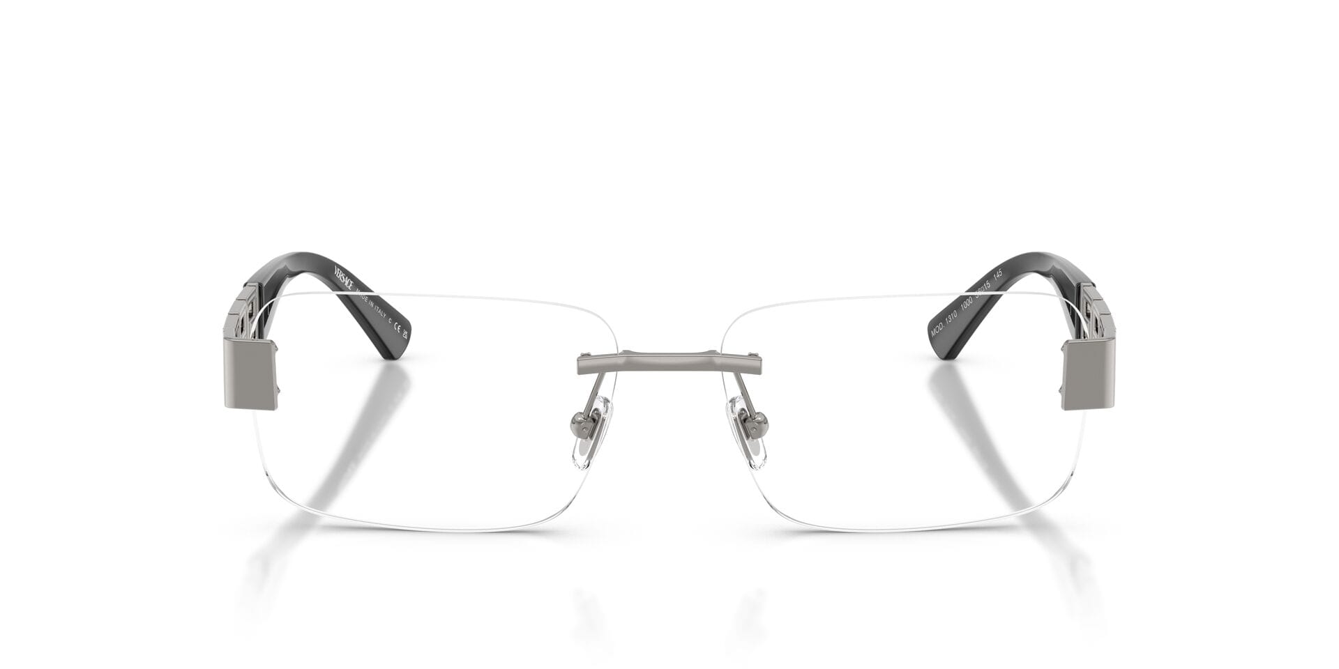 Versace 0VE1310 Frame Gun Metal Male RimLess Metal Frame — Gun Metal frame — view 4