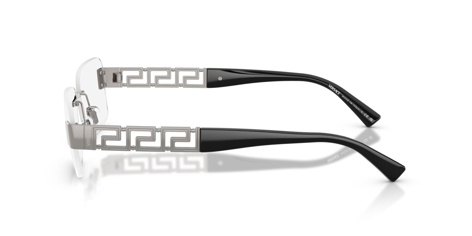 Versace 0VE1310 Frame Gun Metal Male RimLess Metal Frame — Gun Metal frame — view 5
