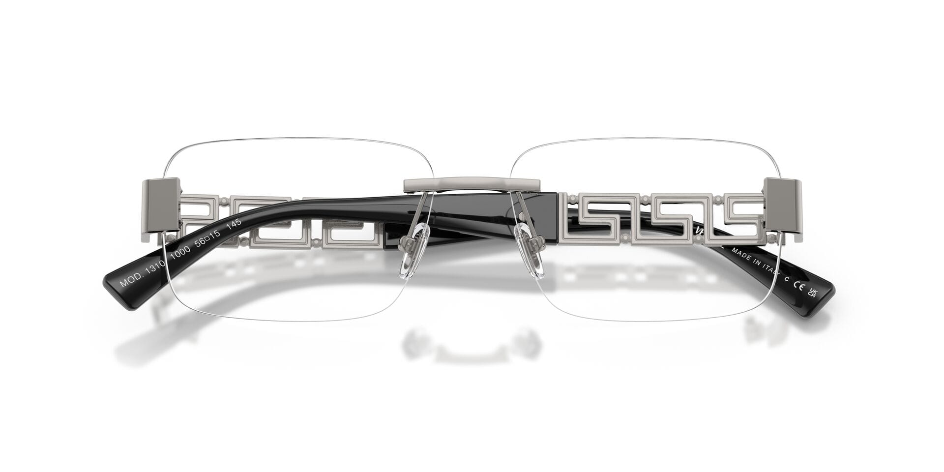 Versace 0VE1310 Frame Gun Metal Male RimLess Metal Frame — Gun Metal frame — view 7