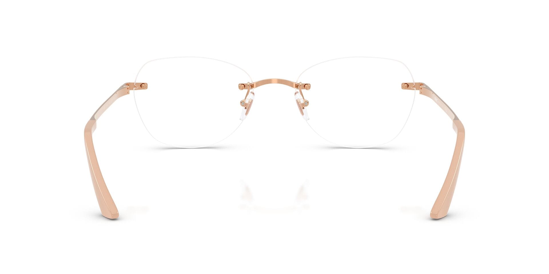 Versace 0VE1314D Frame Rose Gold Female RimLess Metal Frame — Rose Gold frame — view 2