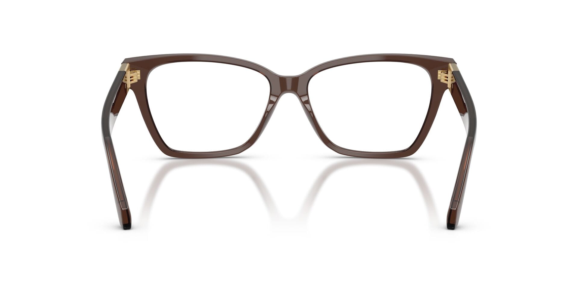 Versace 0VE3382 Frame Transparent Brown Female Full Shell Frame — Transparent Brown frame — view 2