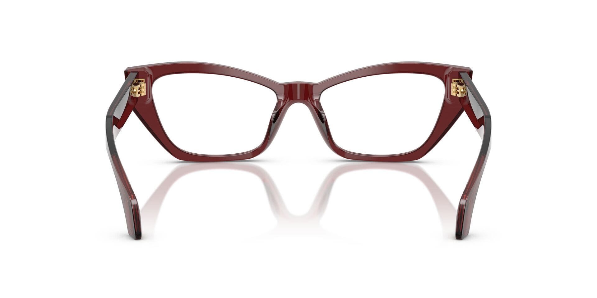 Versace 0VE3373U Frame Transparent Maroon Female Full Shell Frame — Transparent Maroon frame