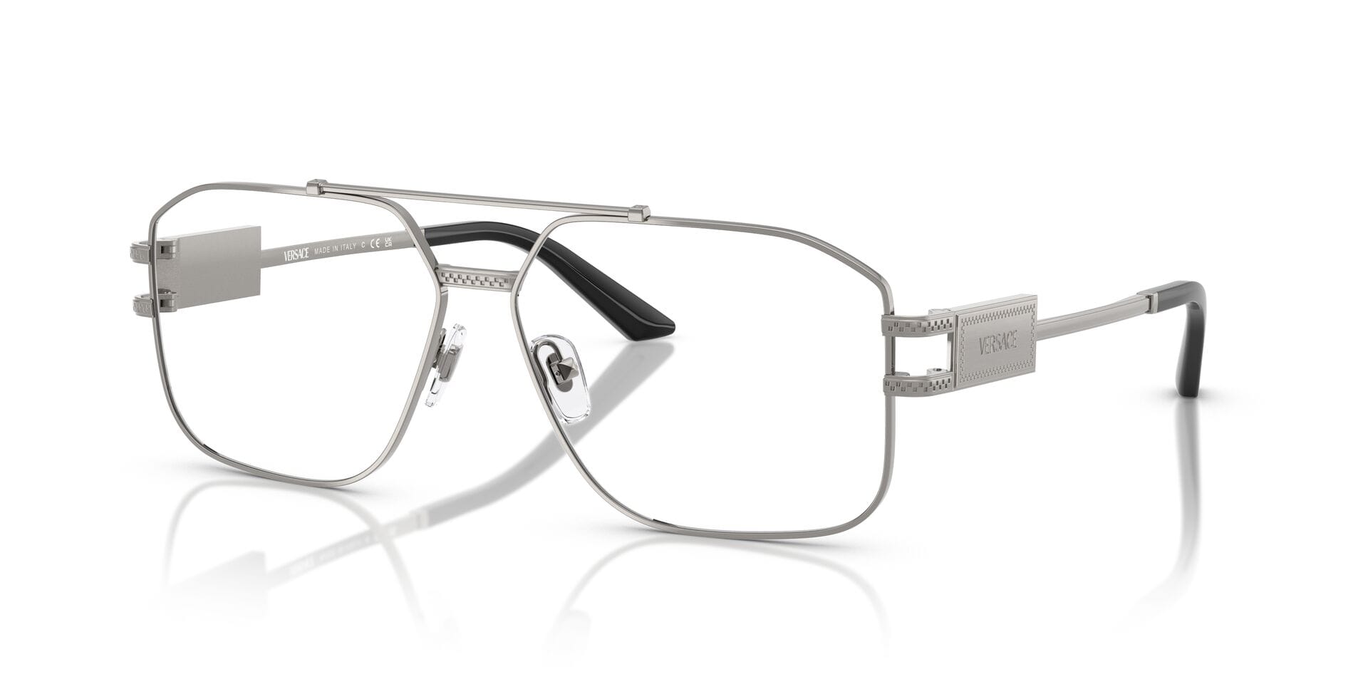 Versace 0VE1302 Frame Grey Male Full Metal Frame — Grey frame — alternate view