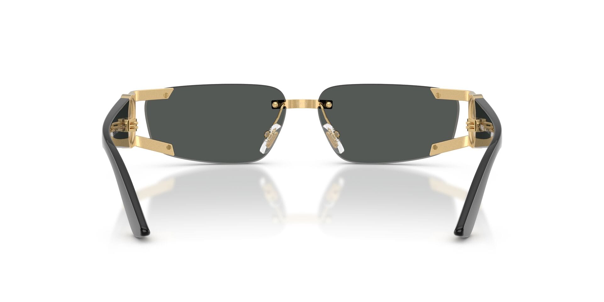 Versace 0VE2291 Sunglass Gold Male RimLess Shell Sunglass — Gold frame