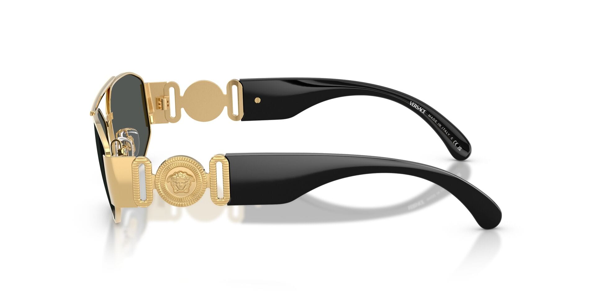 Versace 0VE2287 Sunglass Gold Male Full Metal Sunglass — Gold frame — view 5