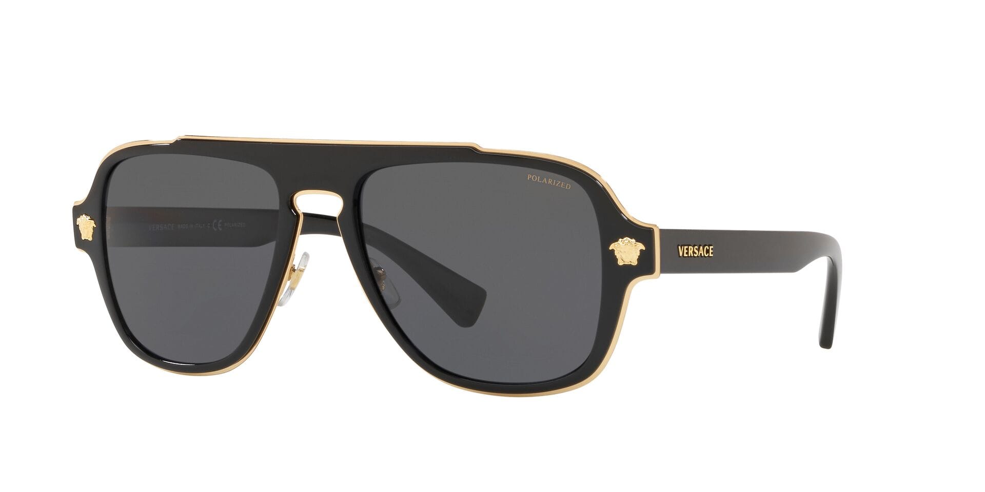 Versace 0VE2199 Sunglass Black Male Shell Shell Sunglass — Black frame — alternate view