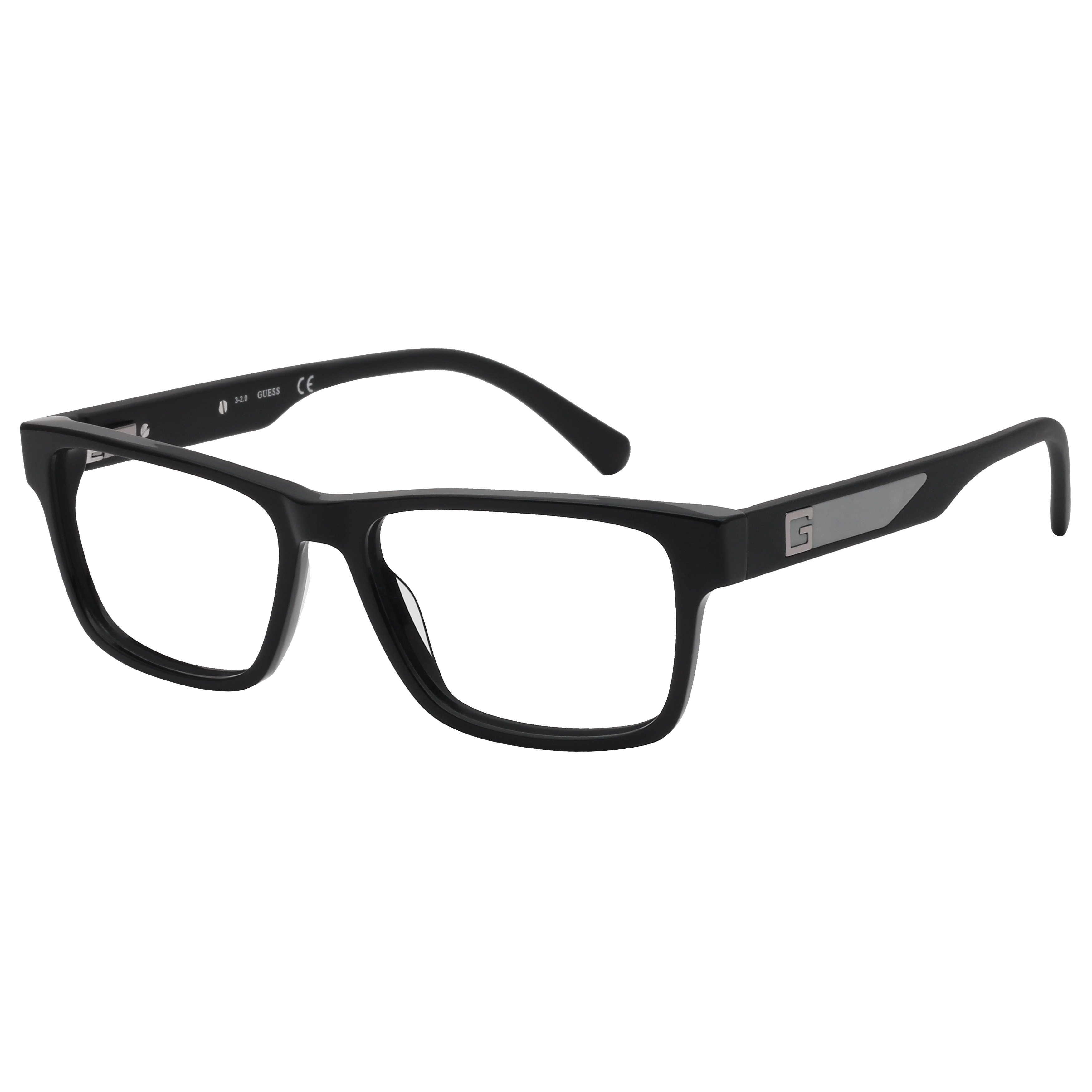 Guess GU50018 Frame Black Male Full Shell Frame — Black frame — view 1