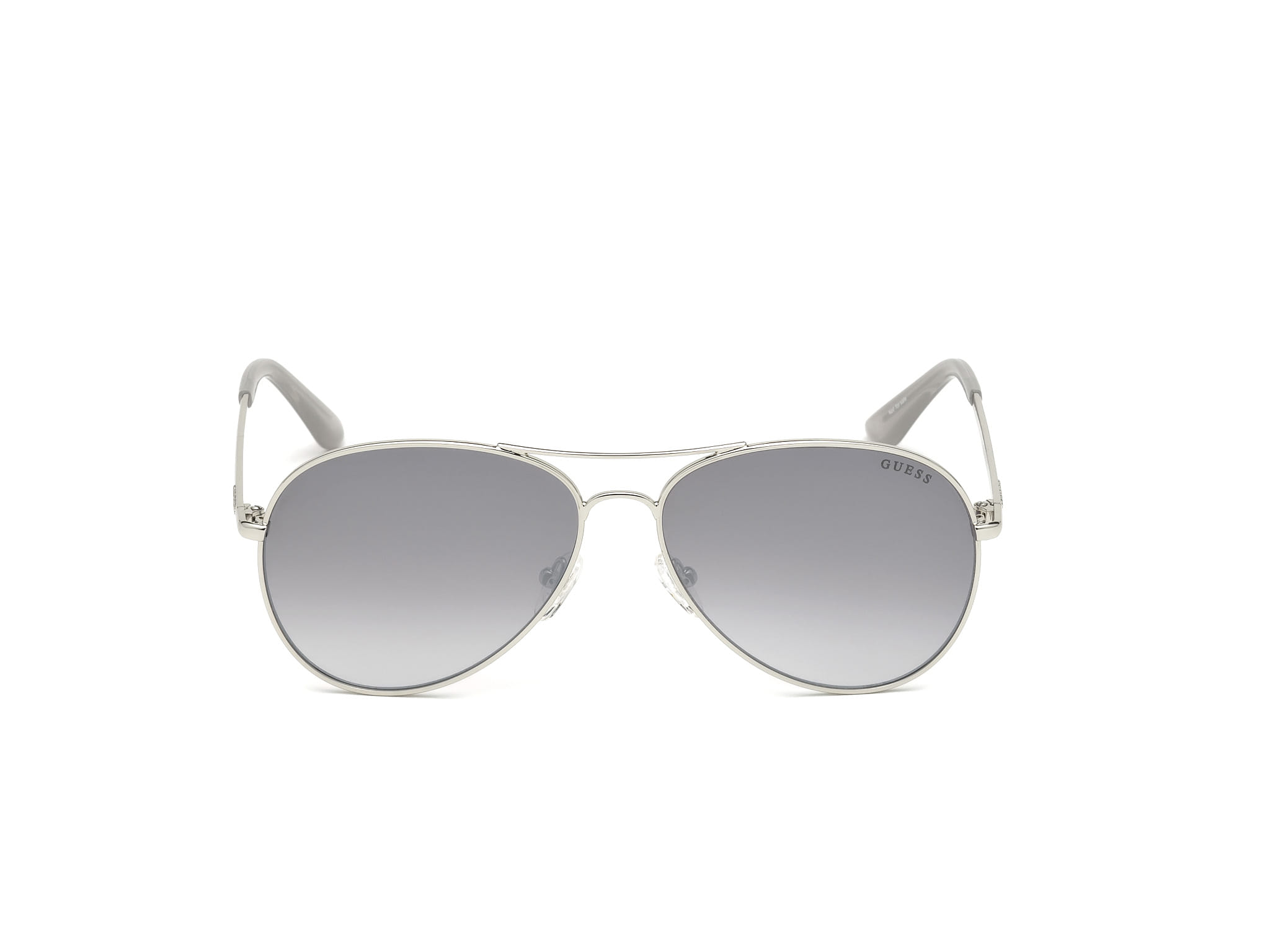 Guess GU6925 Sunglass Silver Male Full Metal Sunglass — Silver frame