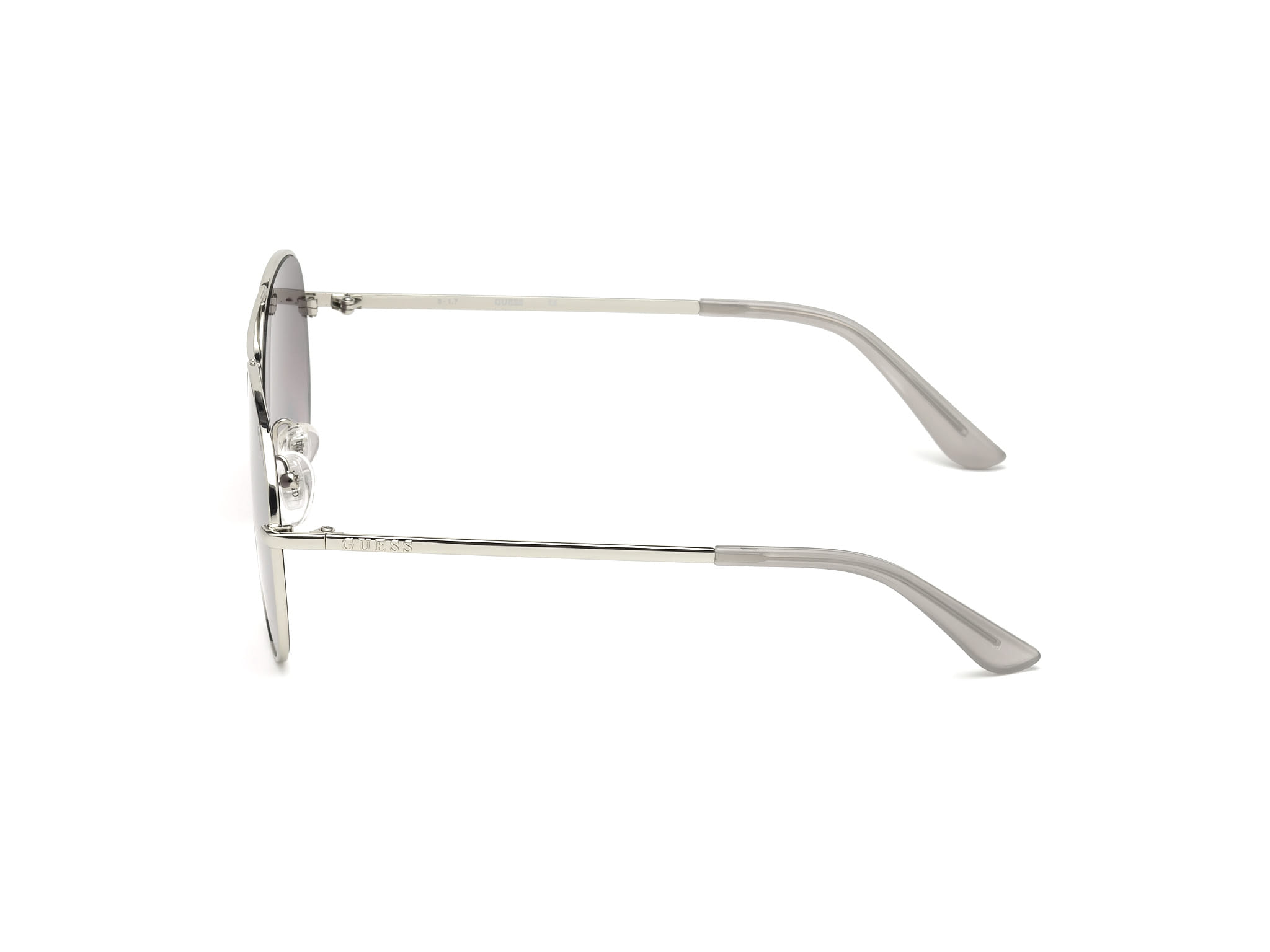 Guess GU6925 Sunglass Silver Male Full Metal Sunglass — Silver frame — view 3