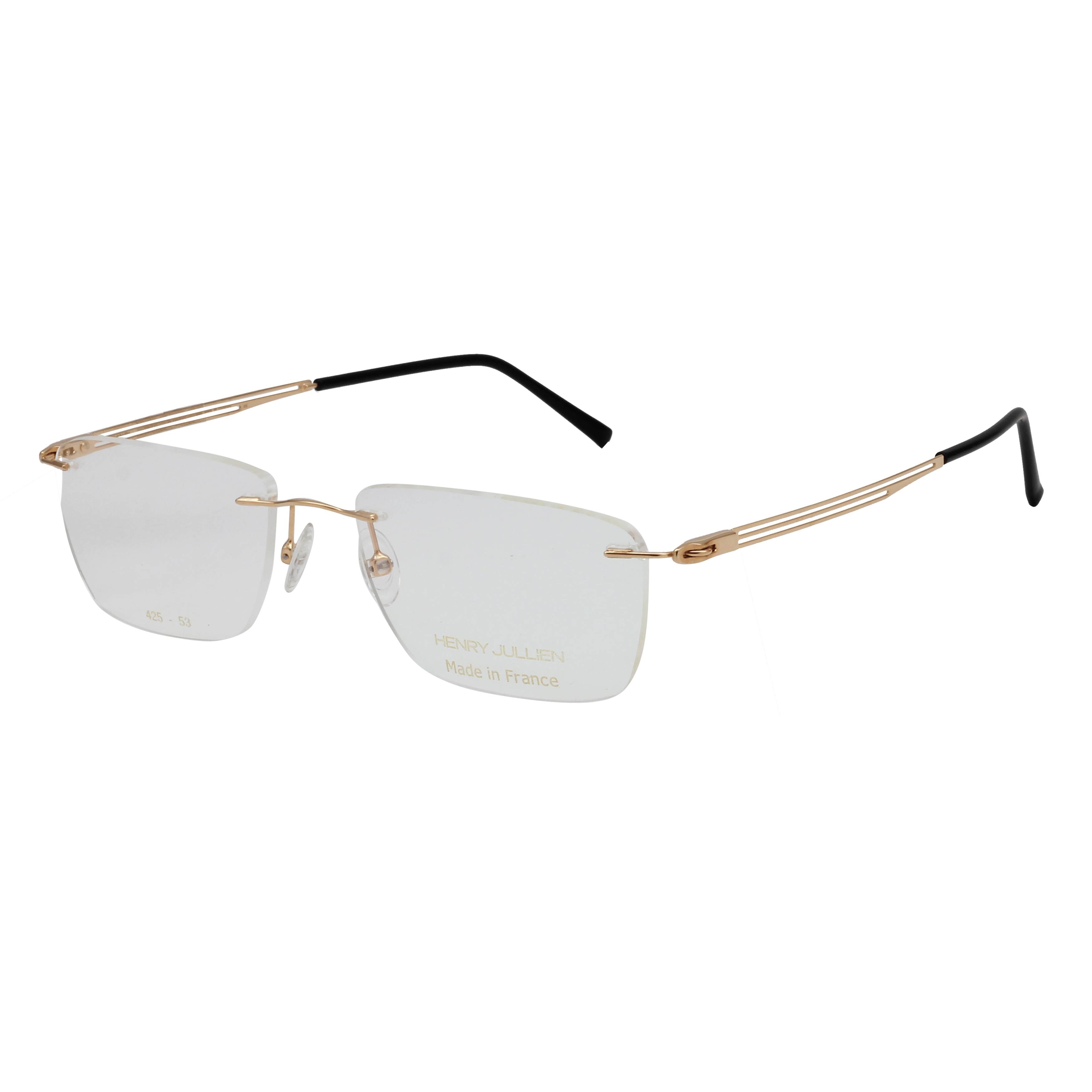 Henry Jullien VOLT 407 Frame Gold Male RimLess Metal Frame — Gold frame — alternate view