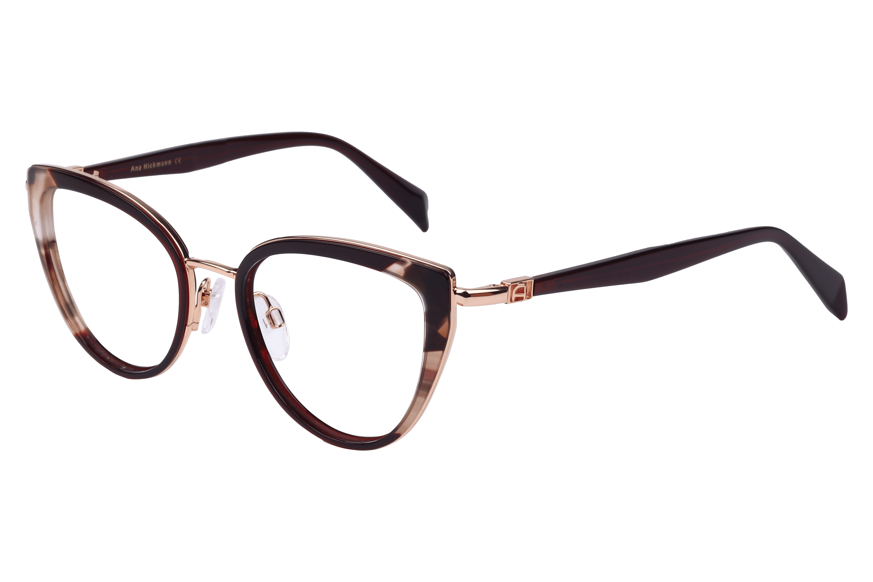 Hickmann AH1520 Frame Maroon Female Full Shell — Maroon frame