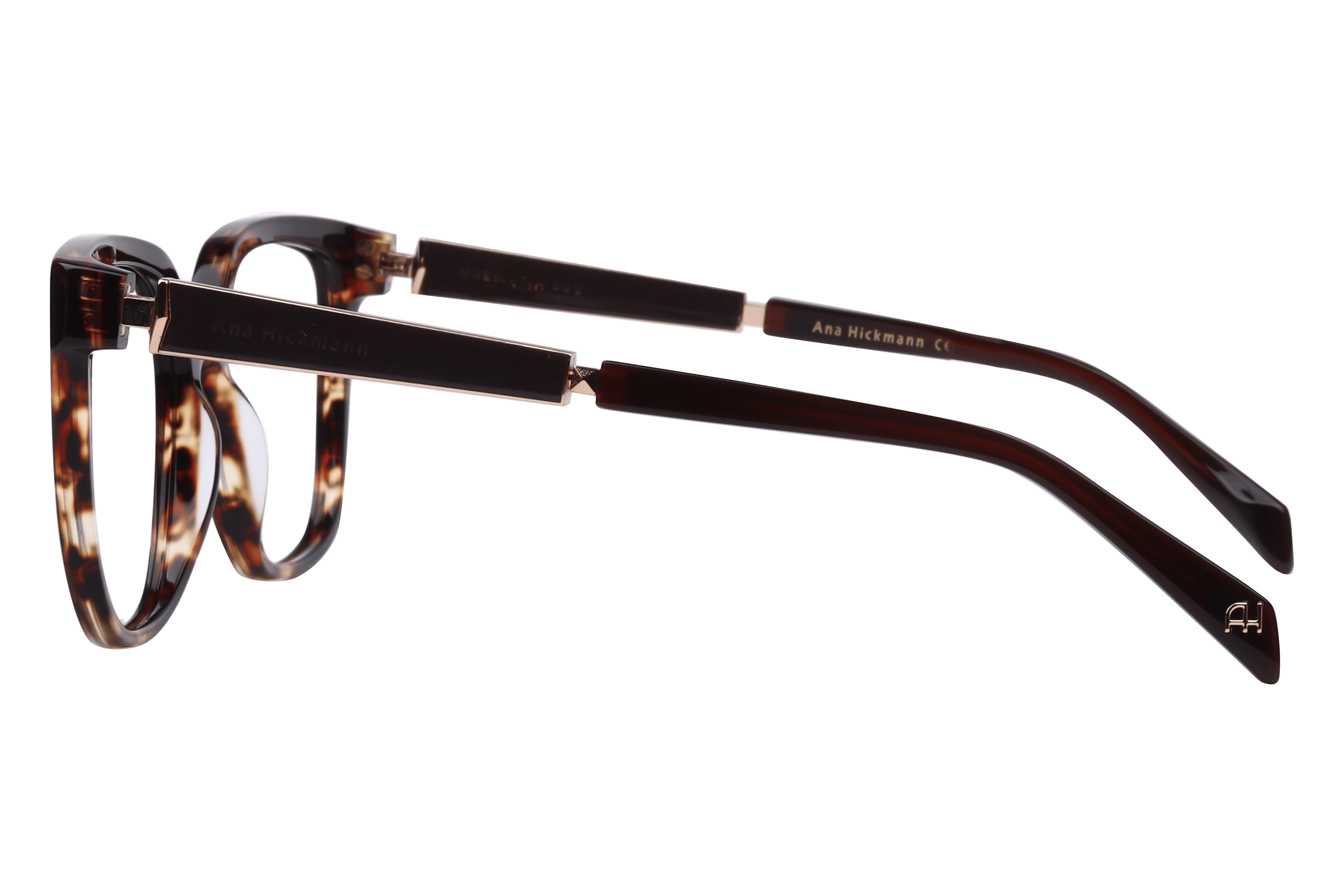 Hickmann AH6531 Frame Havana Unisex Full Stainless Steel Frame — Havana frame — view 3